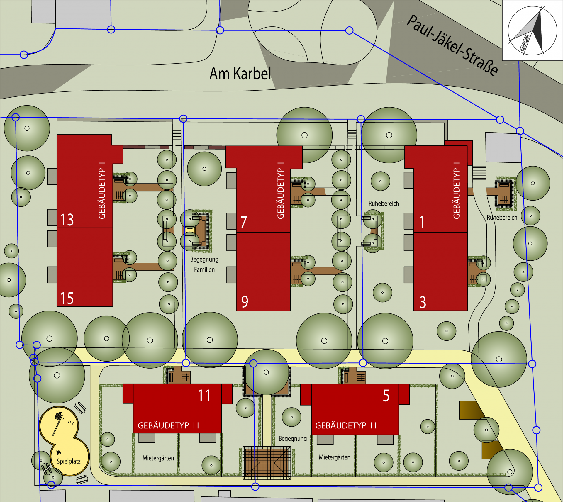 Lageplan mit Au&szlig;enanlagen